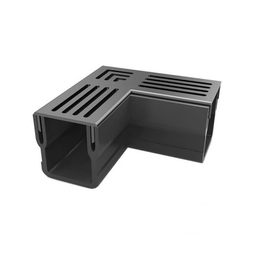 ΓΩΝΙΑ ΣΥΔΝΕΣΗΣ ΚΑΝΑΛΙΟΥ MINI STAR DRAIN 65 ΜΑΥΡΗ
